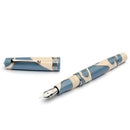 Leonardo Momento Zero Nuvola Fountain Pen (14K Gold) - Silver - Cap and Nib