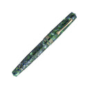 Leonardo Fountain Pen - Momento Zero (Stainless Steel) - Green / Blue Iride