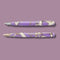 Leonardo Fountain Pen - Momento Zero (Stainless Steel) - Nuvola Lilac