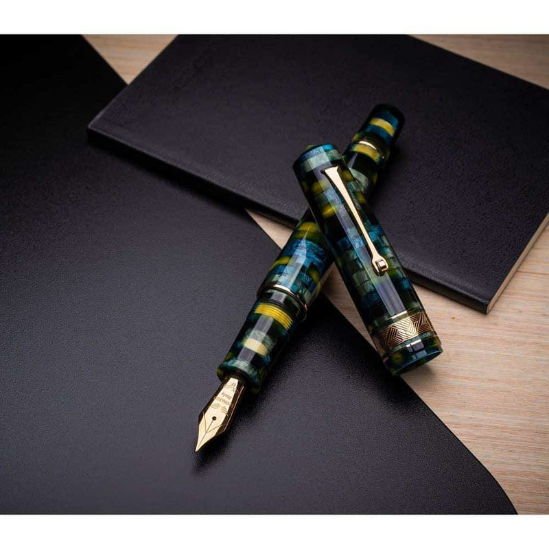 Leonardo Fountain Pen - Mosaico (14K Gold)