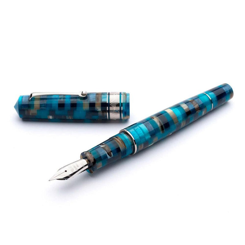 Leonardo Fountain Pen - Mosaico (Stainless Steel)