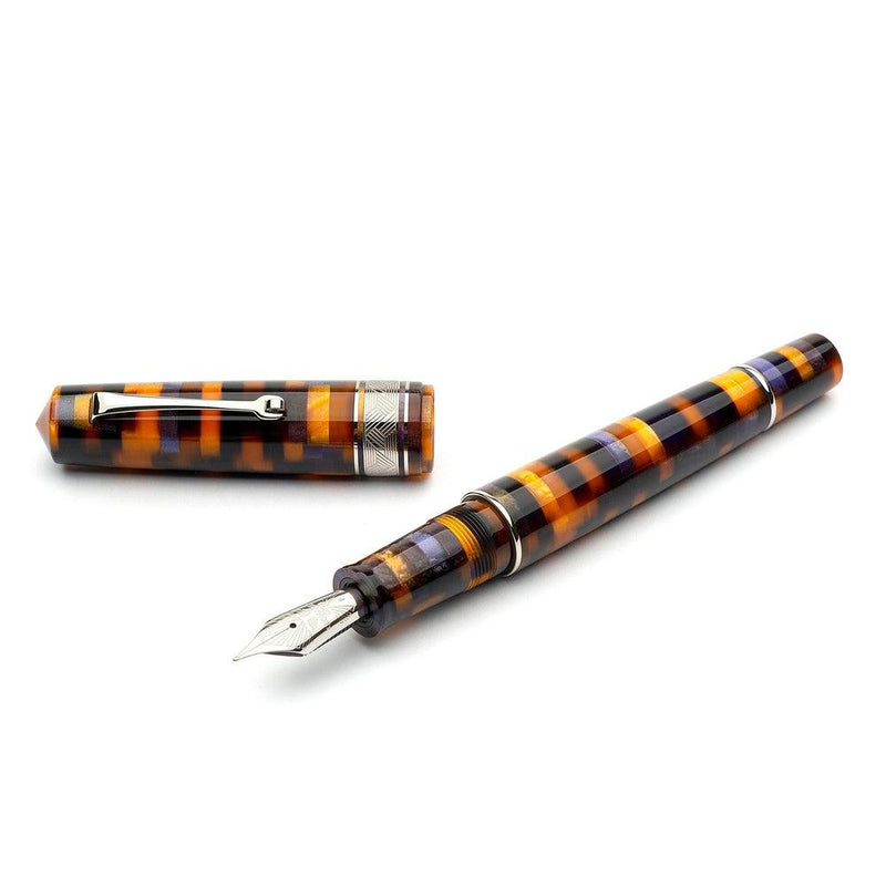 Leonardo Fountain Pen - Mosaico (Stainless Steel)