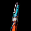 Leonardo Supernova Bohemian Twilight Fountain Pen (cap and trim side view)