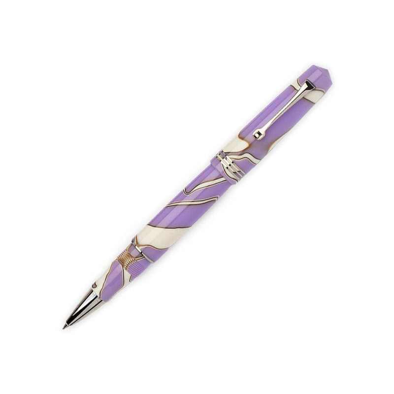 Leonardo Nuvola Lilac Rollerball Pen - Pen Leaning Right | EndlessPens