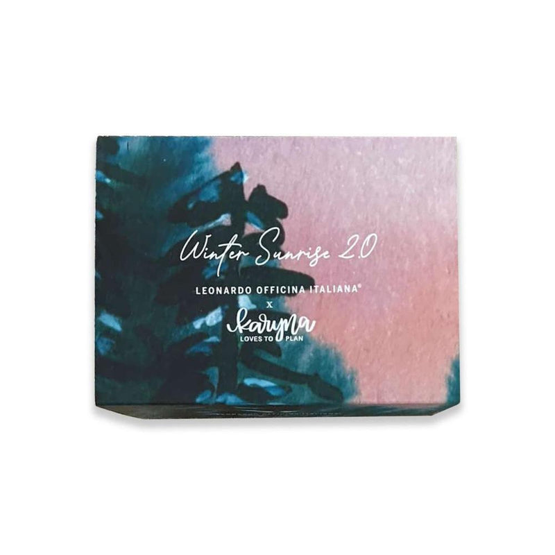 Leonardo × @karynalovestoplan - Momento Zero Grande 2.0 Winter Sunrise Fountain Pen Set