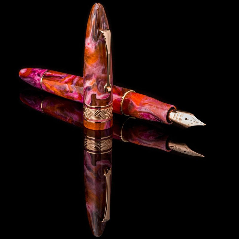 Leonardo Fountain Pen - Furore - Love Potion - Sedona Sunset - Endless Exclusive (2022) - Open