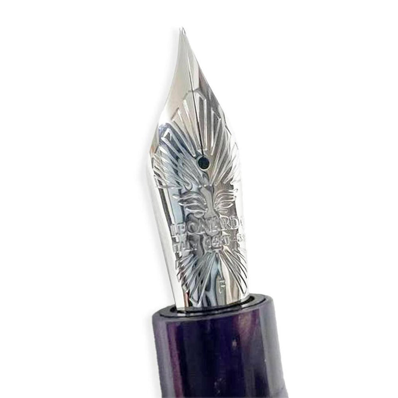 Leonardo × @nibsandflourishes Fioritura Viola (Rhodium Trim) Fountain Pen