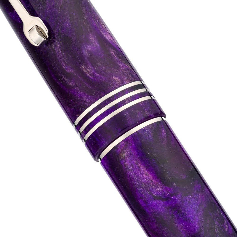 Leonardo × @nibsandflourishes Fioritura Viola (Rhodium Trim) Fountain Pen