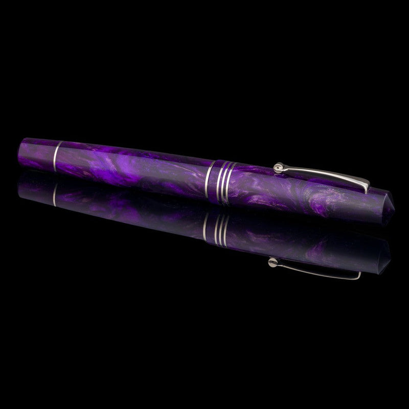 Leonardo × @nibsandflourishes Fioritura Viola (Rhodium Trim) Fountain Pen