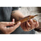 Leonardo × @twenty_sides Momento Zero Grande 2.0 Midas Fountain Pen - Pen Being Held By Two Hands Of A Person | EndlessPens