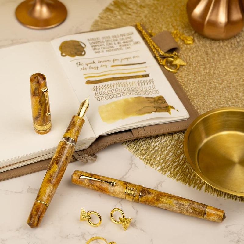 Leonardo × @twenty_sides Momento Zero Grande 2.0 Midas Fountain Pen