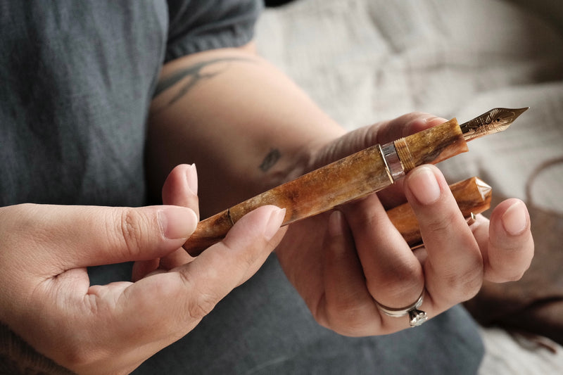 Leonardo × @twenty_sides Momento Zero Grande 2.0 Midas Fountain Pen