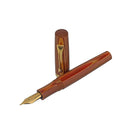 Magna Carta Libertatum Baron Fountain Pen - 1215 Red and Golden with Nib Exposed | EndlessPens