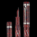 Magna Carta Magneye Fountain Pen - Crimson with Nib Exposed | EndlessPens