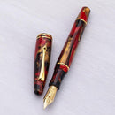 Maiora Ultra Ogiva Golden Rule Fountain Pen (8mm, 14K Gold) - Pen with Detached Cap Cover | EndlessPens