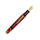 Maiora Ultra Ogiva Golden Rule Fountain Pen (8mm, 14K Gold) - Pen On White Background | EndlessPens