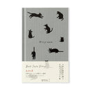 Midori Diary (B6) - Book Style Diary - Cat Gray