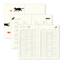 Midori Diary (B6) - Book Style Diary - Cat Navy