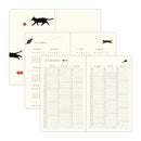 Midori Diary (B6) - Book Style Diary - Cat Navy