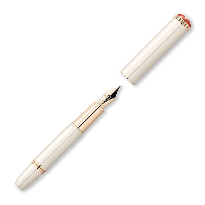 Montblanc Heritage Collection Rouge et Noir "Baby" Ivory Fountain Pen - Pen and Cap Cover | EndlessPens