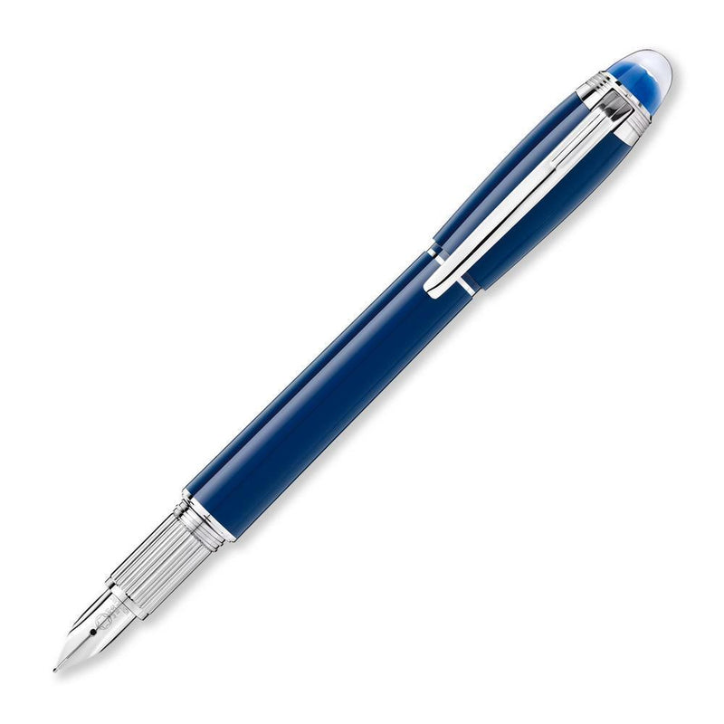 Montblanc StarWalker Blue Planet Resin Fountain Pen - Pen with Exposed Nib | EndlessPens