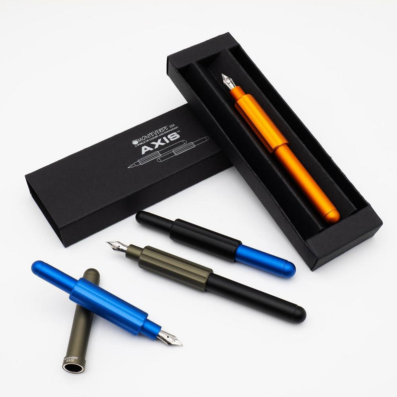msバーガンディ・パテペン Monteverde Axis Matte Champagne Fountain Pen | EndlessPens