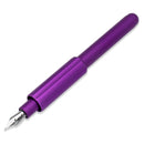 Monteverde Axis Matte Purple Fountain Pen - Pen with Nib Exposed | EndlessPens