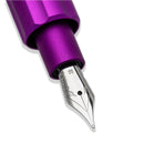 Monteverde Axis Matte Purple Fountain Pen - Pen with Nib Exposed | EndlessPens