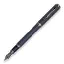 Monteverde Innova Matte Carbon Gunmetal Fountain Pen - Pen with Nib Exposed | EndlessPens