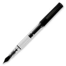 Monteverde MP1 Black Noir Fountain Pen - Pen with Nib Exposed | EndlessPens
