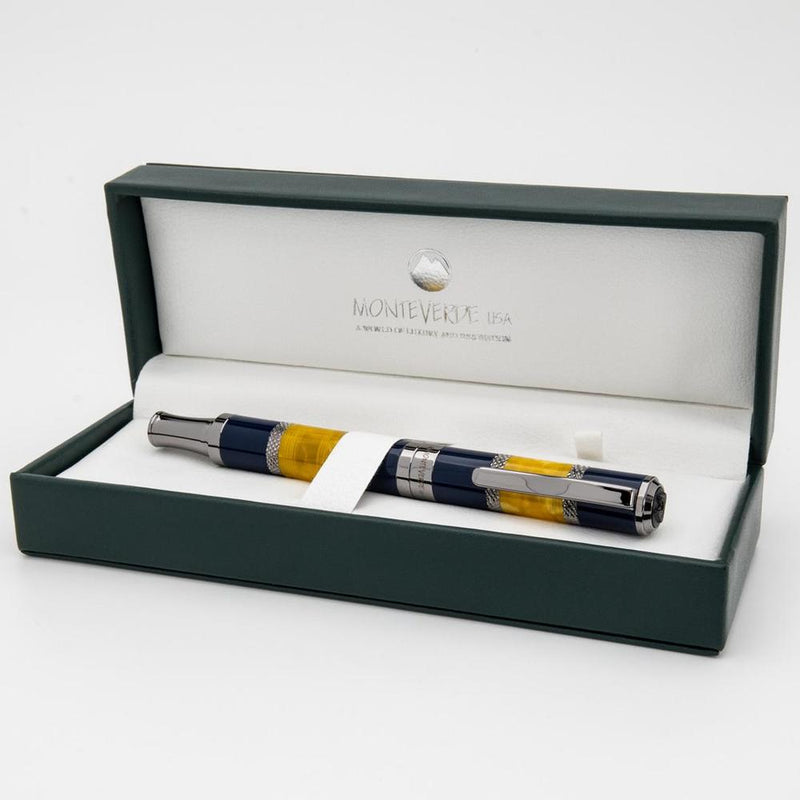 Monteverde Fountain Pen - Regatta Sport - Blue / Yellow