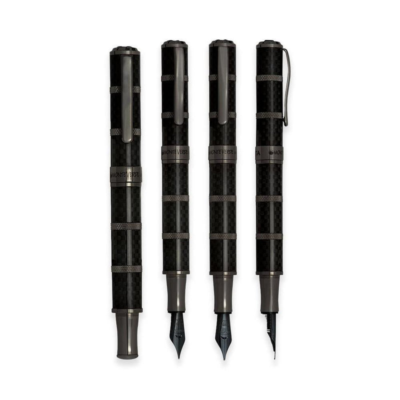 Monteverde Fountain Pen - Regatta Sport - Full Carbon Black