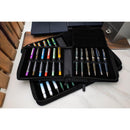 Monteverde Pen Case (12 Slots) - Deluxe Collection - Vegan Leather Zipper Pen Case