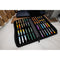 Monteverde Pen Case (24 Slots) - Deluxe Collection - Vegan Leather Zipper Pen Case