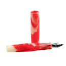 Myers Pen Co  MMP Crustless Strawberry Cheesecake Fountain Pen - Pen and Cap Cover Exposing Nib | EndlessPens