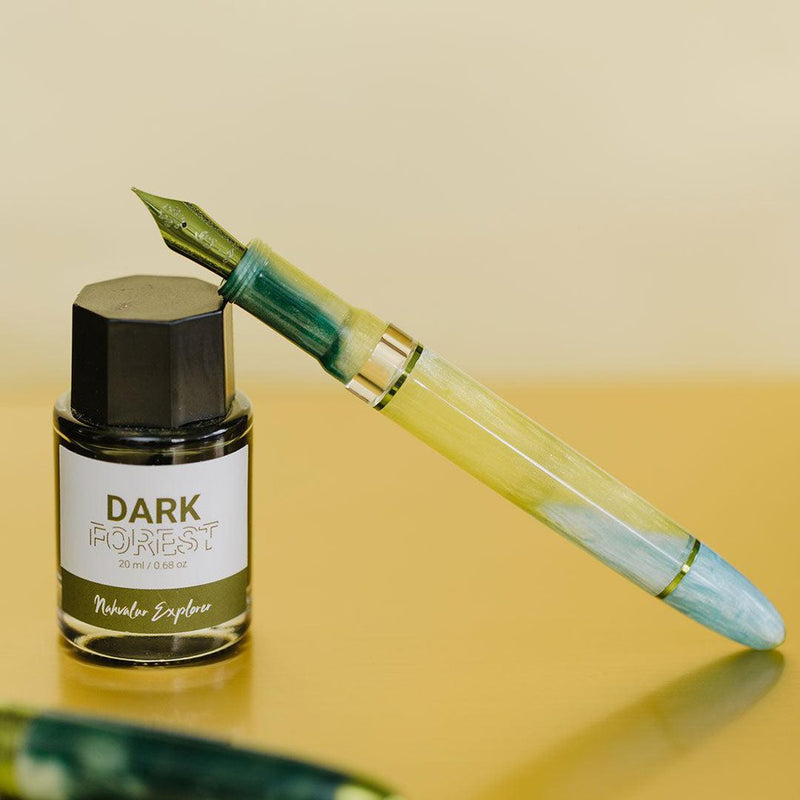 Nahvalur (Narwhal) Horizon Gaia Fountain Pen - Pen and Ink Bottle