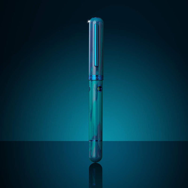 Nahvalur (Narwhal) Nautilus Faroe Marine Fountain Pen - With Cap Cover