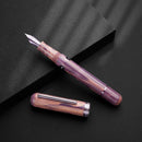 Nahvalur (Narwhal) Nautilus Mousseline Lilas Fountain Pen - Cap and Nib