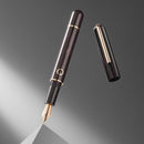 Nahvalur (Narwhal) Fountain Pen - Nautilus (Plongeur Shape) - Stylophora Berry