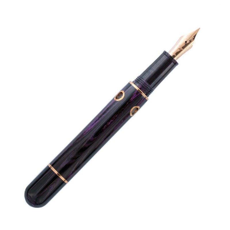 Nahvalur (Narwhal) Fountain Pen - Nautilus (Plongeur Shape) - Stylophora Berry