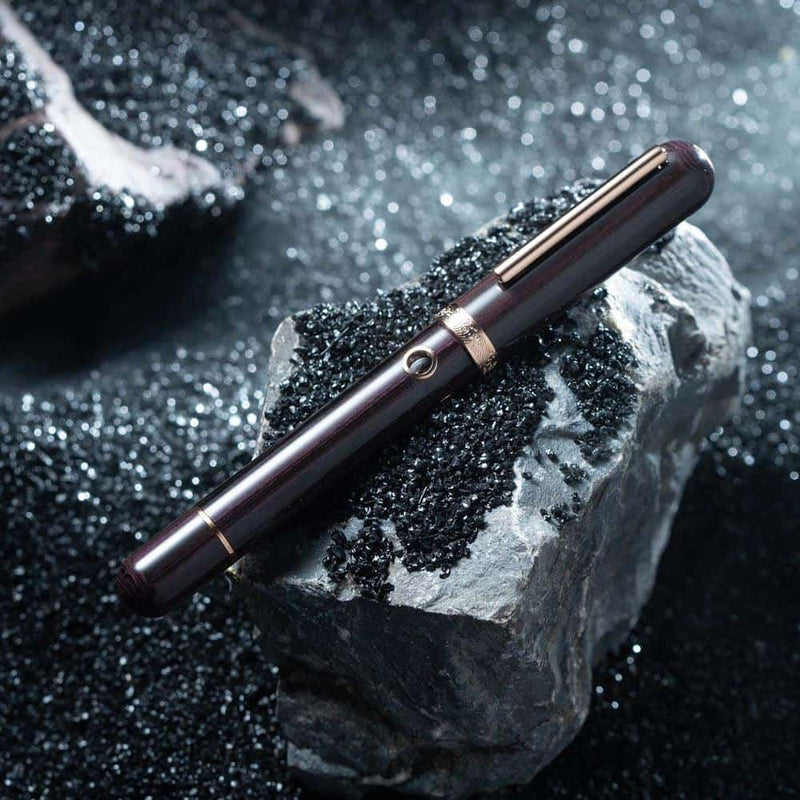 Nahvalur (Narwhal) Fountain Pen - Nautilus Stylophora Berry