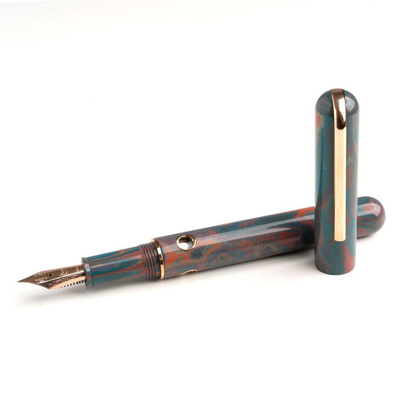 Nahvalur × @artynijp Verdigris Muse Fountain Pen