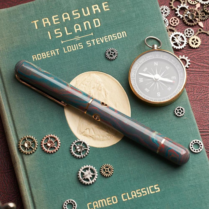 Nahvalur × @artynijp Verdigris Muse Fountain Pen