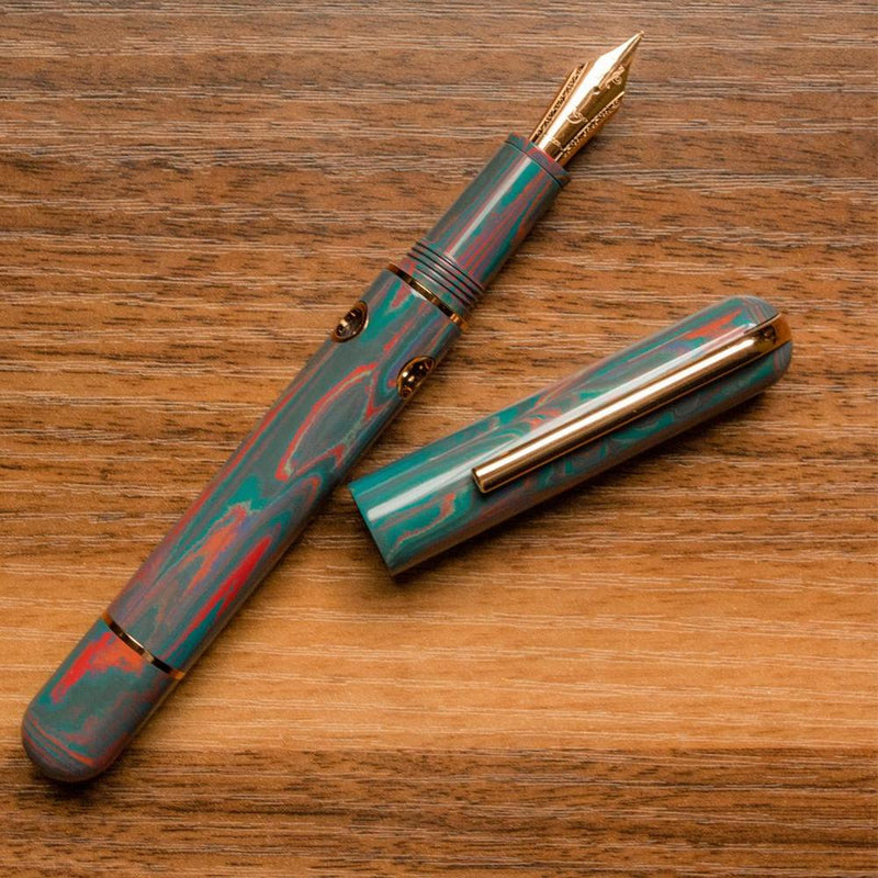 Nahvalur × @artynijp Verdigris Muse Fountain Pen