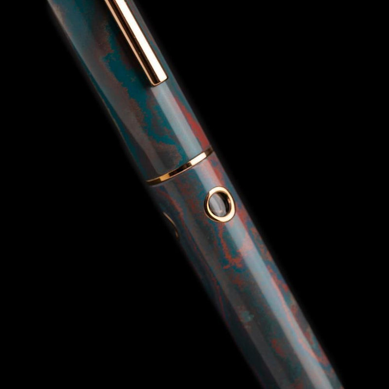Nahvalur × @artynijp Verdigris Muse Fountain Pen