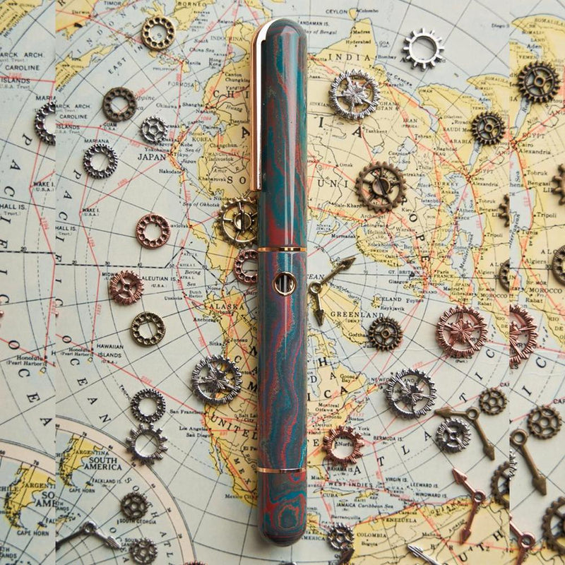 Nahvalur × @artynijp Verdigris Muse Fountain Pen