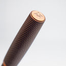 Diplomat Viper Rollerball Pen - Brown Rollerball Pen Cap Cover Tip Close Up | EndlessPens