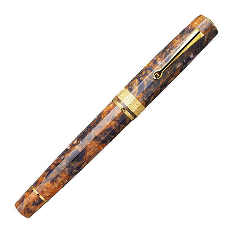 Omas Paragon Blue Saffron Fountain Pen - With Cap Cover
