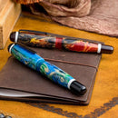 Opus 88 Bela Fountain Pen - Red & Blue