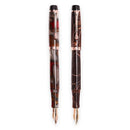 Opus 88 Harmony Rose Gold Fountain Pen - Two Pens With Exposed Nib | EndlessPens